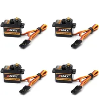 4pcs EMAX ES08MA II cw/ccw rotation Mini Metal Gear Analog Servo 12g/ 2.0kg/ 0.12 Sec Mg90S