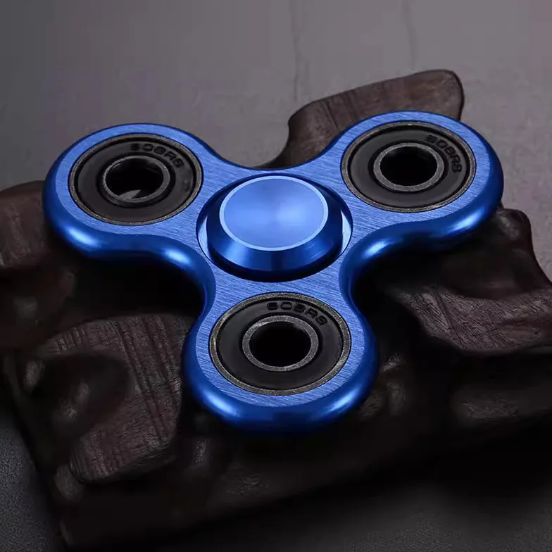 Aluminum Alloy Plating Fidget Spinner Metal Alloy R188 Mute Bearing Drawing Process Hand Spinner Stress Relief Adult Kids Toys
