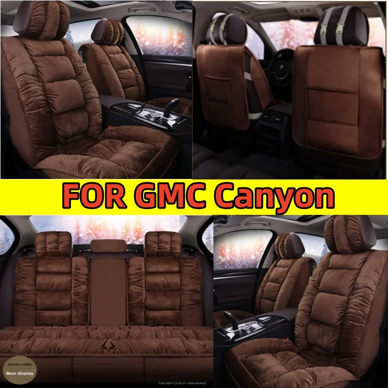 

Чехол на автомобильное сиденье GMC Canyon для зимы, короткий плюшевый утолщенный теплый мягкий удобный нескользящий чехол на сиденье с полной оберткой