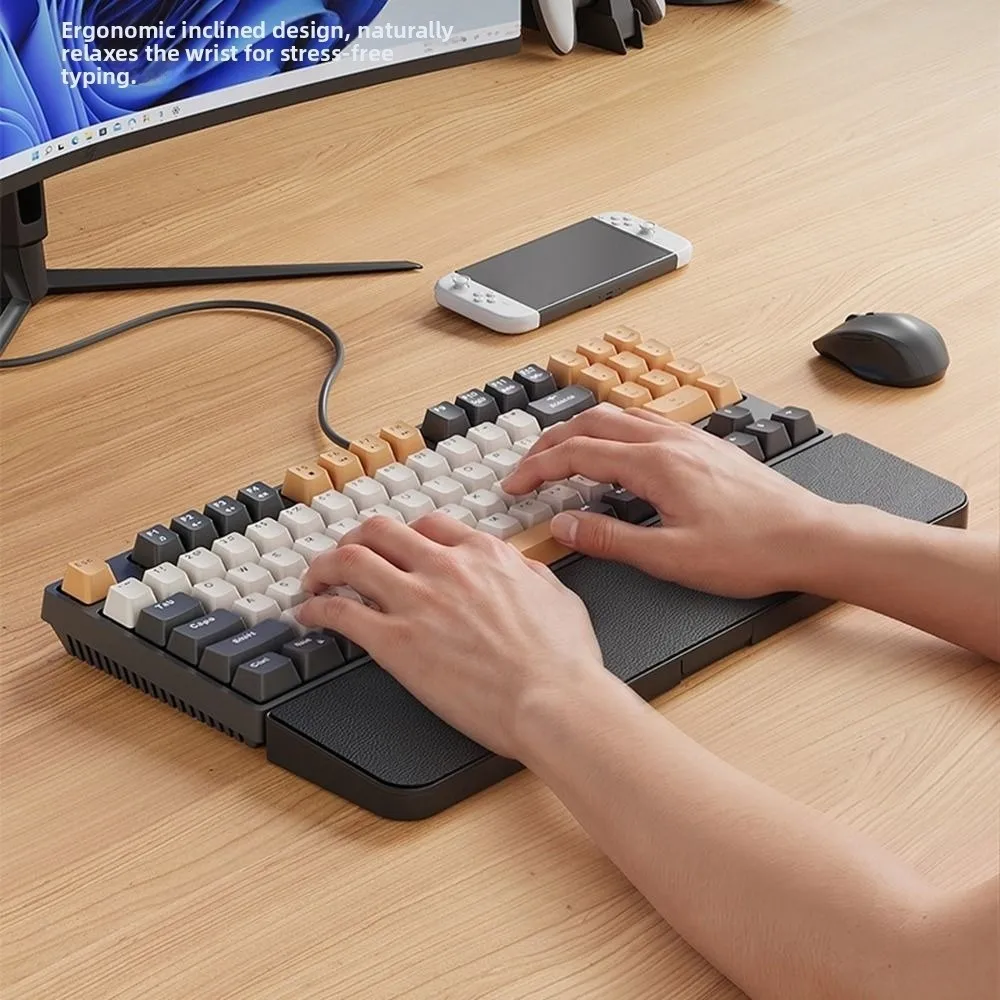 Anti-Slip Base Keyboard Wrist Rest Comfortable Texture Storage box Keyboard Wrist Protector Space Saving Ergonomic
