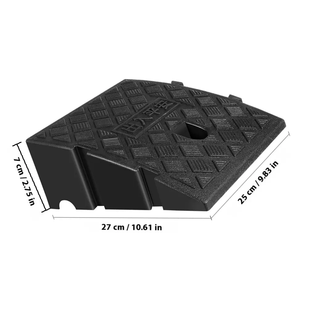 2Pcs Portable Ramp Lightweight Safe Stable Multi-Purpose Threshold Steps Driveway Curbs Motorcycle Bike Wheelchair Access
