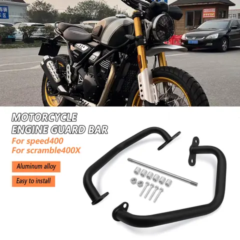 For Speed 400 Scrambler 400X Speed400 Scrambler 400 X 2024-2025 Motorcycle Parts Frame Protection Bumper Accessories