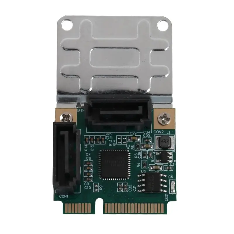 Superior Mini PCI-E 2 Port SATA 3.0 Converter PCI-E To SATA Express Conversion Card For SSD HDD SATA3 Controller Expansion Multi