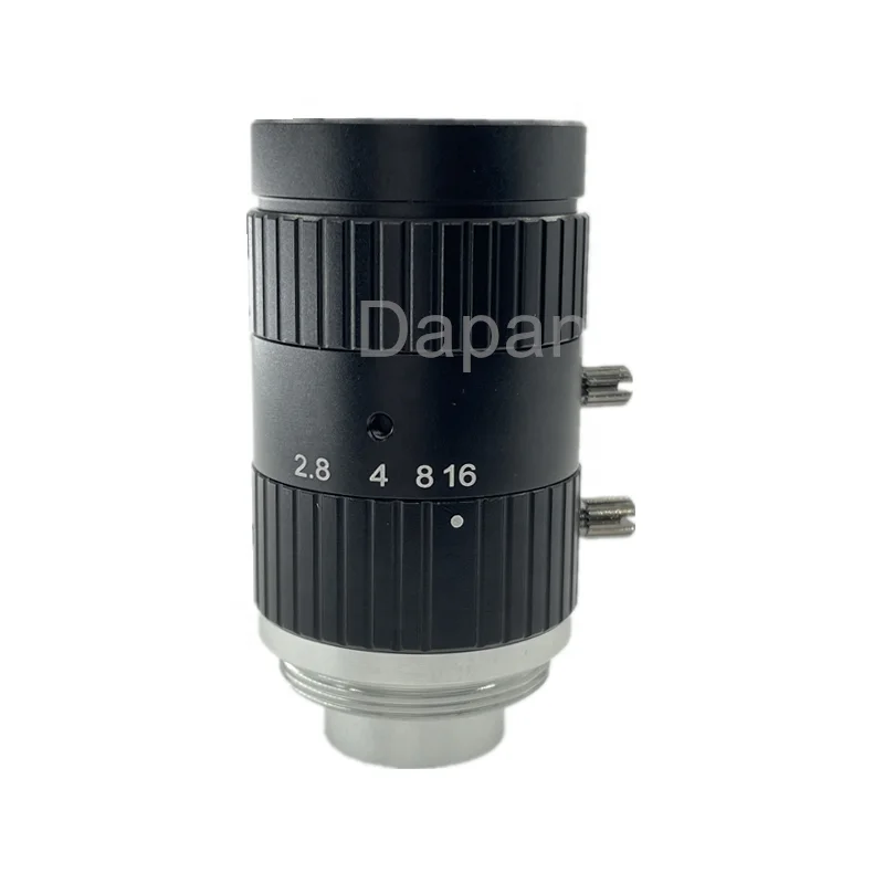 Объектив FA с фиксированным фокусом, 16 мм, 2/3 дюйма, высокое разрешение, C-Mount, 8 МП, низкое искажение для промышленного объектива машинного зрения