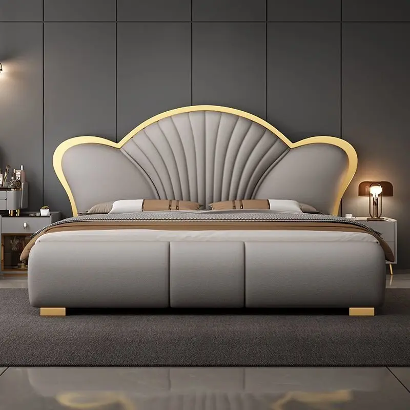 

*Italian-style Minimalist Genuine Leather Storage Light Luxury Modern Master room