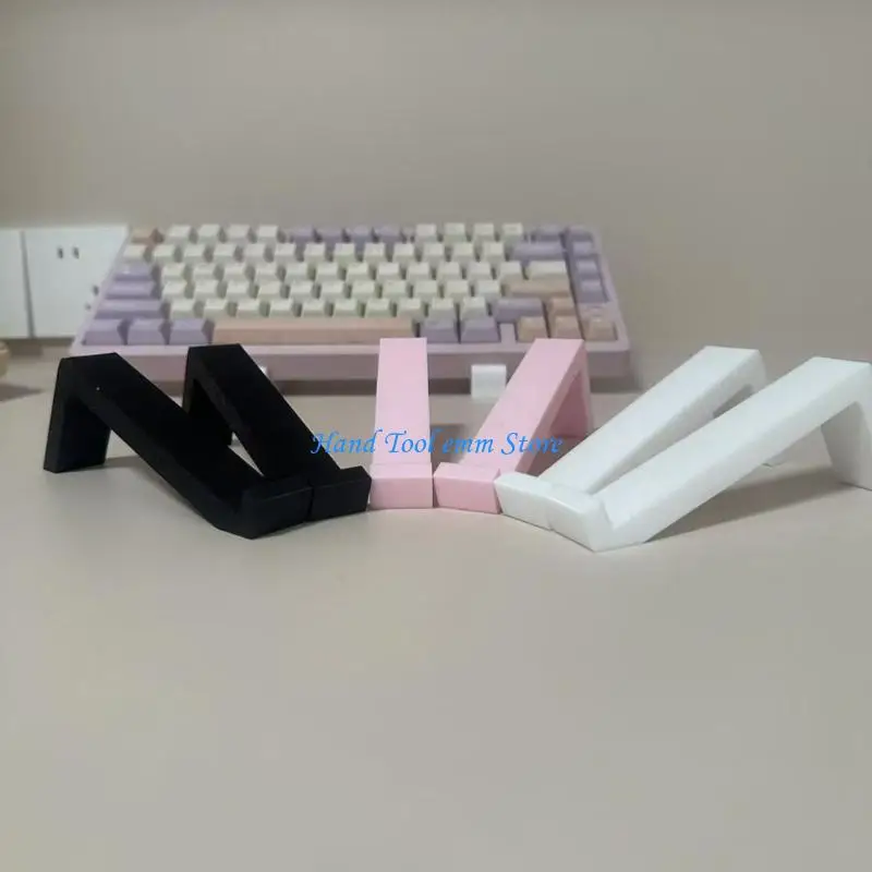 H37F 1Pair Quick Install Keyboard Elevations Stands No Tools Required for Ergonomic Enhances Typing Comfort