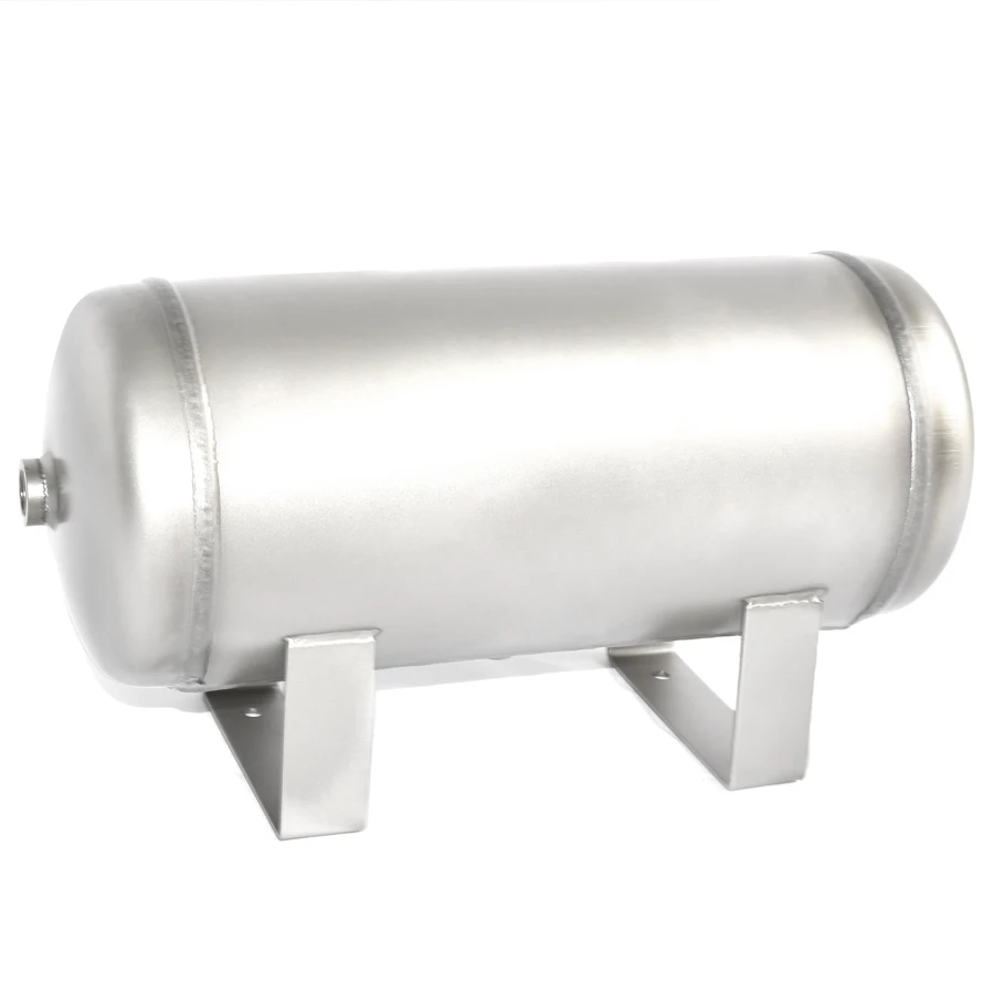 

10L Horizontal Stainless Steel Small Industrial Vacuum Buffer Barrel Air Tank Compressed Gas Storage Tank