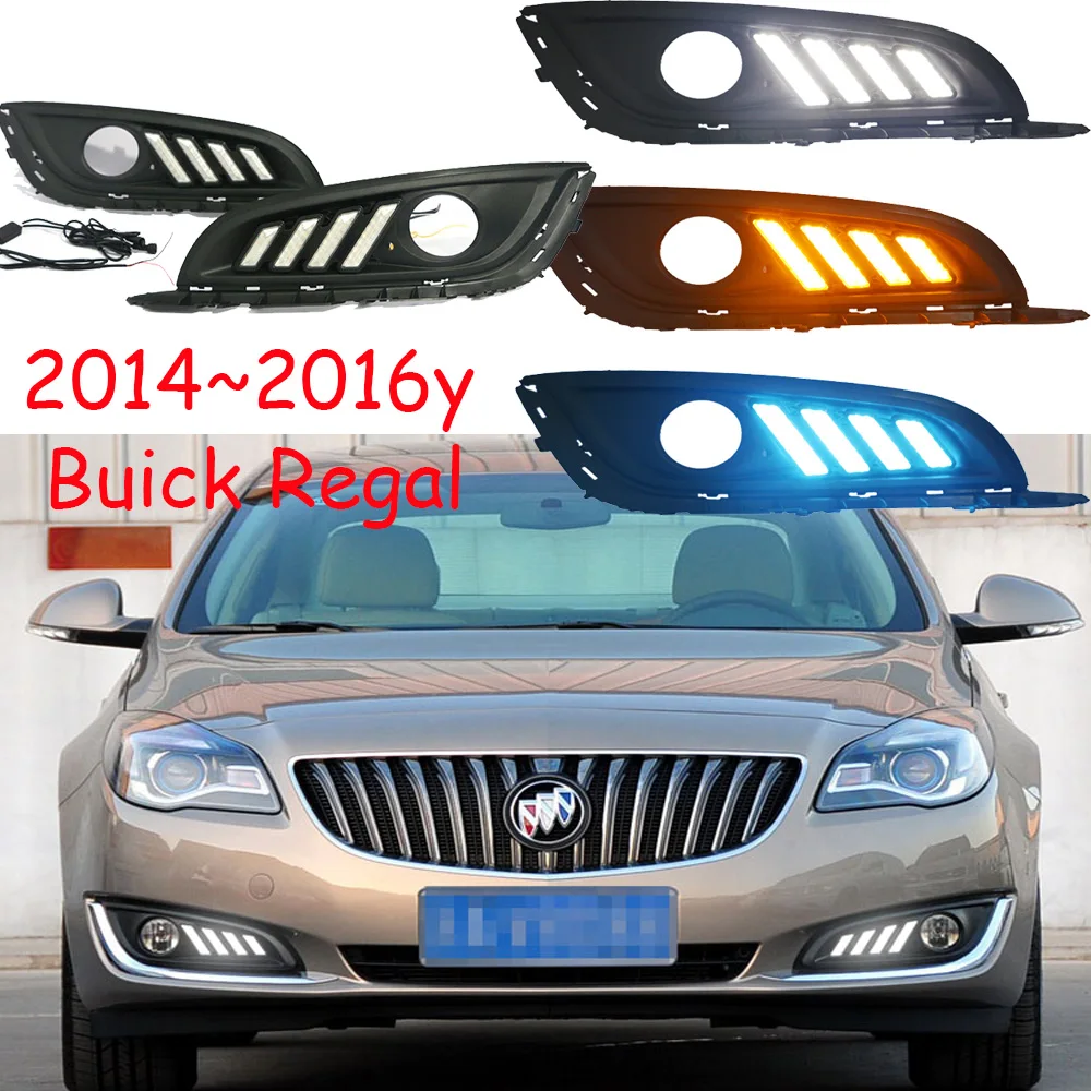 Car Bumper Opel Insignia Headlight For Regal Daytime Light 2014~2016y DRL Car Accessories LED Headlamp For Regal Fog Light