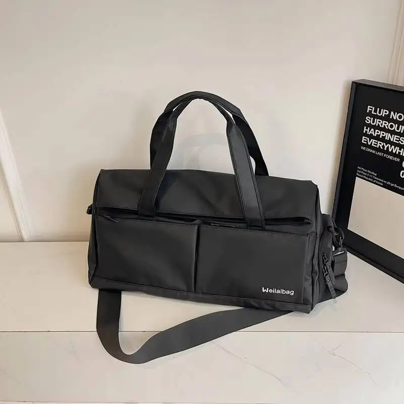 حقيبة سفر ذات سعة كبيرة تحجب الألوان، حقيبة كتف أنيقة متعددة الوظائف مقاومة للماء، حقيبة رياضية كاجوال عصرية للجنسين #2