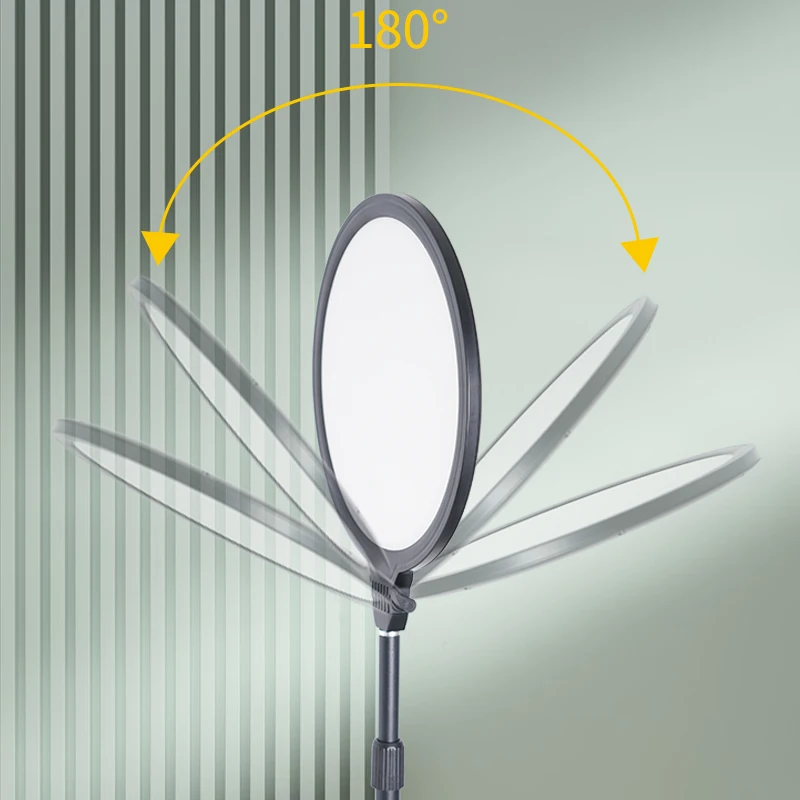 Tri-colors LED Ring Light Video Light 10W Live Stream Studio Make up Fill Light Standing Floor Lamp Table Lamp 10W