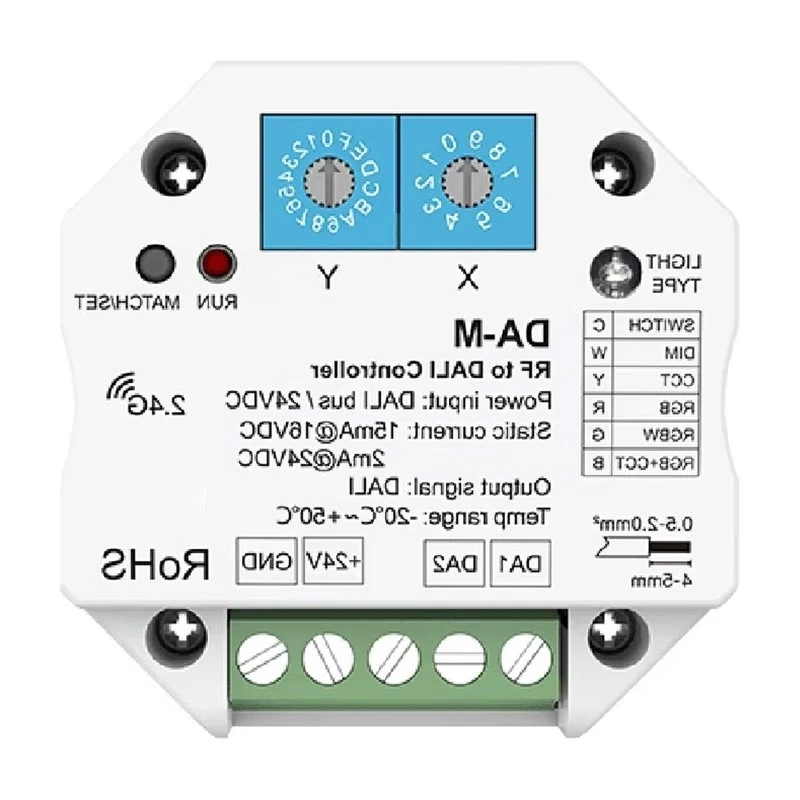 ABVG-DALI Converter Dimmer Controller DA-M Wifi Zigbee DALI Converter DIM CCT RGB RGBW RGB+CCT