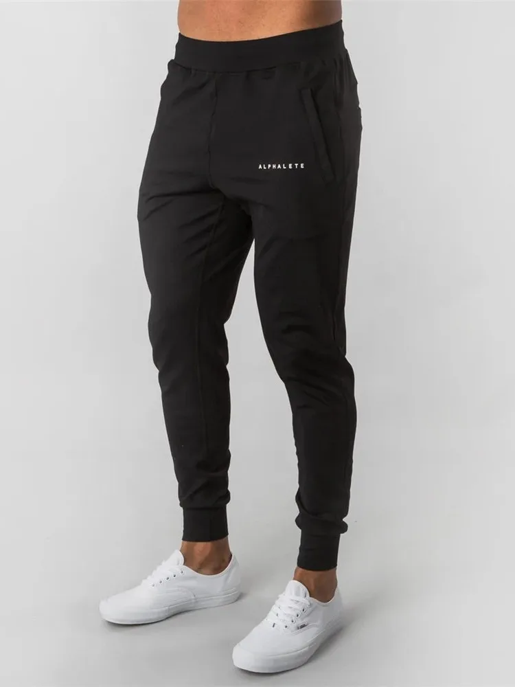 

Мужские повседневные хлопковые брюки: зауженные, прямые, длинные, на осень, со средней посадкой, молодежный стиль