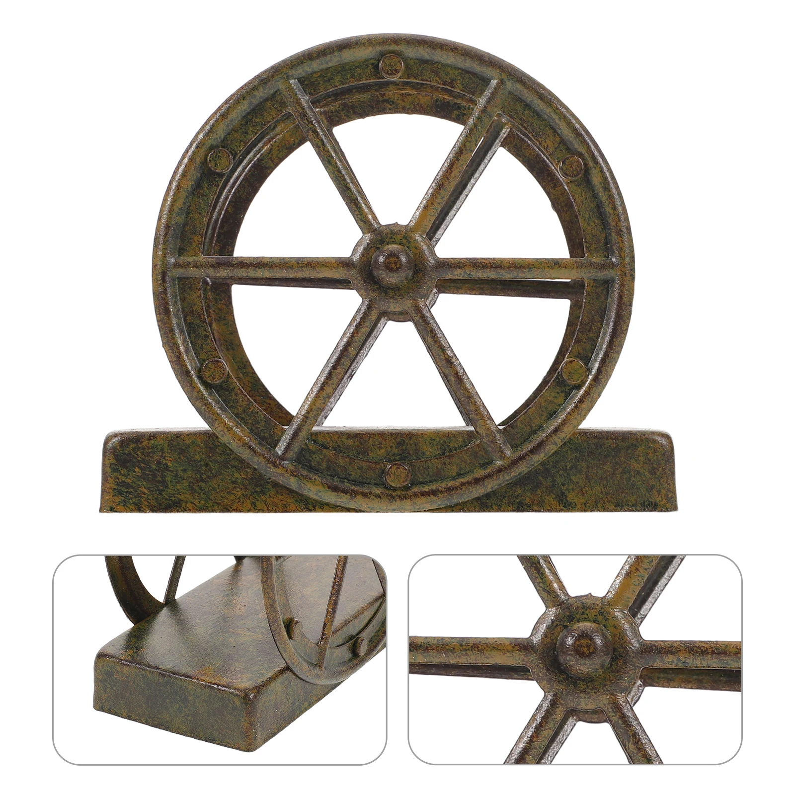 

Country Style Napkin Holder Iron Household Rack Freestanding Towel Dispenser Farmhouse for Table