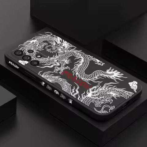 Devil Dragon Case For Samsung Galaxy A56 A36 A26 A73 A53 A33 A23 A13 A72 A52 A32 A22 A12 A02 A02S A71 A51 A31 A21S 4G 5G Cover
