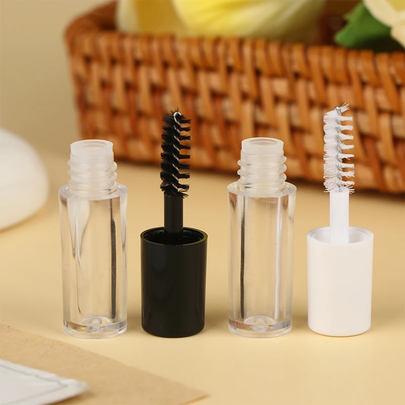 3PCS Leere Mascara Rohr Mit Wimpern Zauberstab Wimpern Creme Wachstum Lösung Container Nachfüllbare Flasche Make-Up-Tool