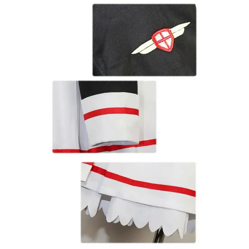 A Bear House Costume Anime Cosplay Card Captor Sakura Cos Top gonna cravatta calzini Parrucche personale Donne adulte Hallowp1p2t 2025 Nuovo