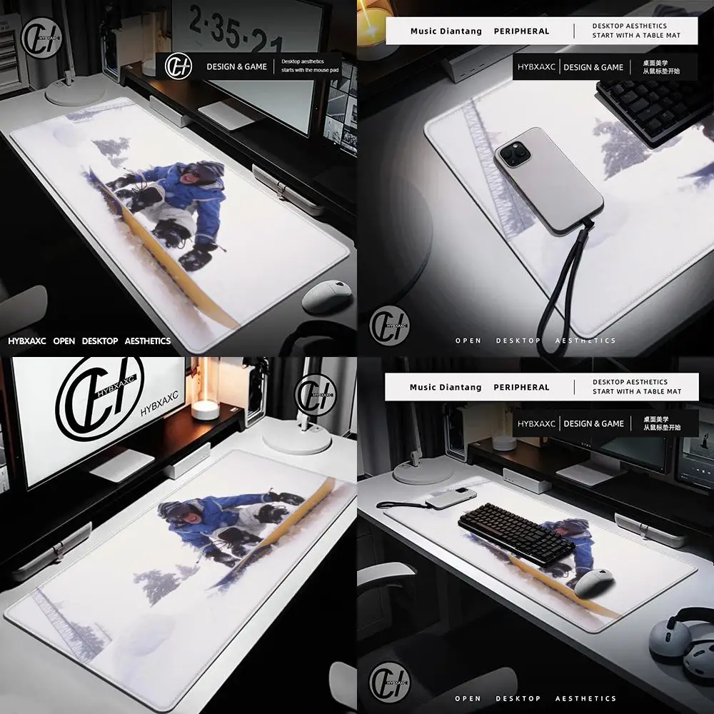 

Ski Mouse Pad Cute HD Desk Pad Extended Gaming Keyboard Mats Large 90x40cm XXL Gamer Mousepad