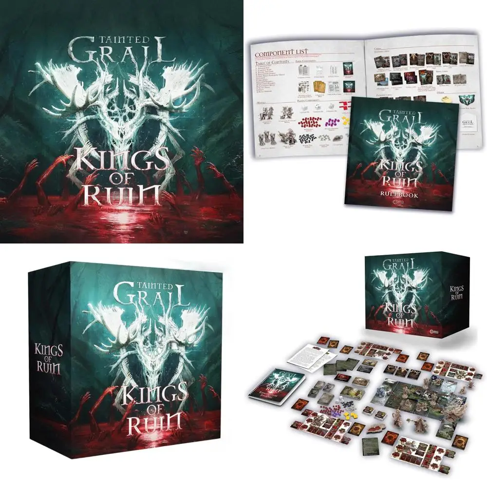 Dive in the Dark Realms of Tainted Graal: Kings of Ruin - A 14+, 1-4 jugadores, juego de mesa Epic Adventure de 2-3 horas de Awaken Re