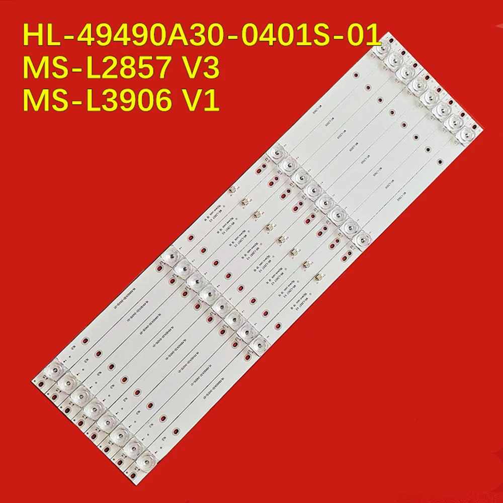 Strip lampu latar TV LED untuk HL-49490A30-0401S-01 MX50 MS-L2857 V3 MS-L3906 V1