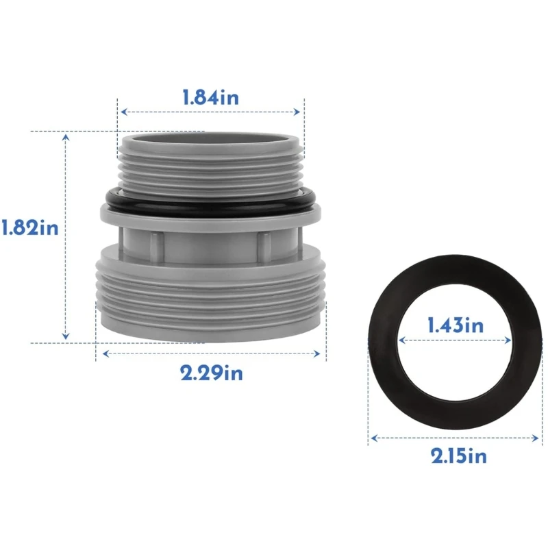 Pack Conversion tuyau piscine, connecteurs tuyau professionnels, Installation Simple A0NC