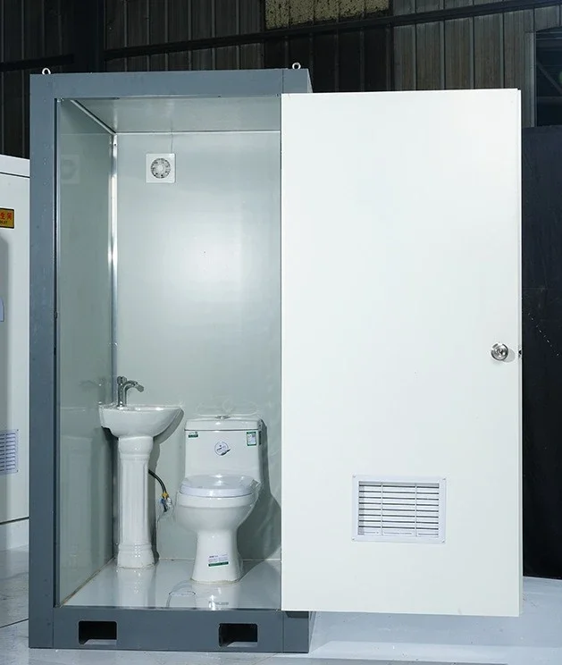 Outdoor mobile toilet toilet, simple sandwich panel public toilet on the construction site
