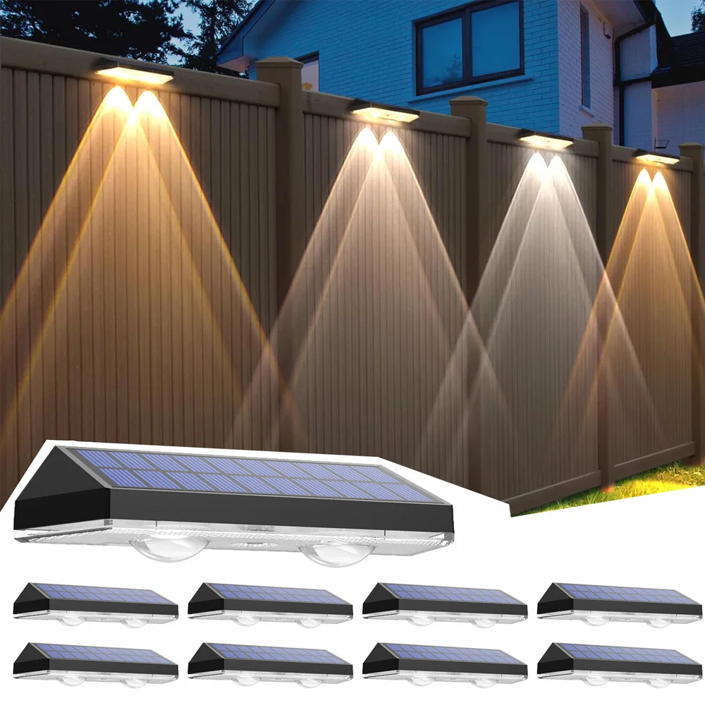 

Solar Lamp Path Deck Wall Stair Light Garden LED Lights Waterproof Outdoor Lighting Solar Lamp for Garden Step Patio Fence