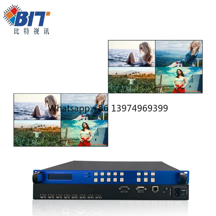4K 2x1 2x2 4x4 All-Digital Professional Audio Video Lighting Matrix Switcher Multimedia Conference halls Video Wall Processor