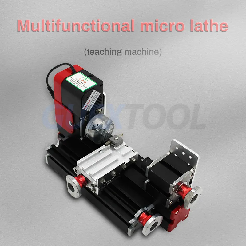 Mini Torno Multi-Funcional, Miniatura Metal Maker Tool, Transformador, Moedor de Quebra-cabeças, Perfurador, Plástico, Metal