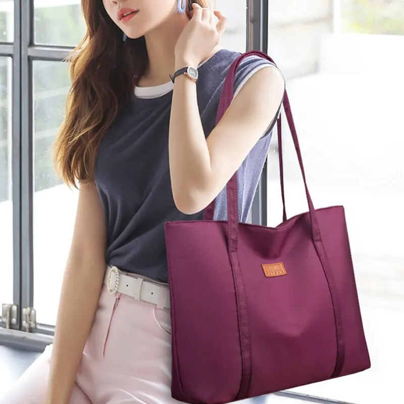 Women Oxford Shoulder Bag Vintage Tote Bags for Women Large Capacity Handle Handbag Women Waterproof Travel Bag