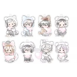 Game Nakahara Chuya Akutagawa Ryunosuke Nakajima Atsushi Dazai Osamu Keychain Doll Anime Acrylic Keyring Pendant for Gift