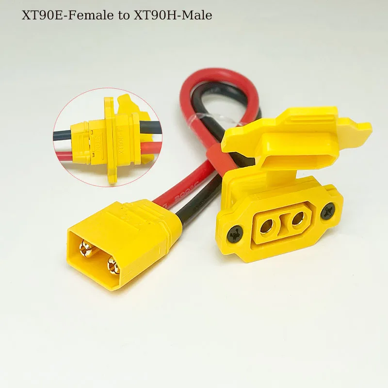 1PC XT90 Lithium-Polymer Battery Connector Cable (XT90E-M to XT90-F / XT90E-F to XT90-M) with Silicone-Coated Wire (10 AWG)