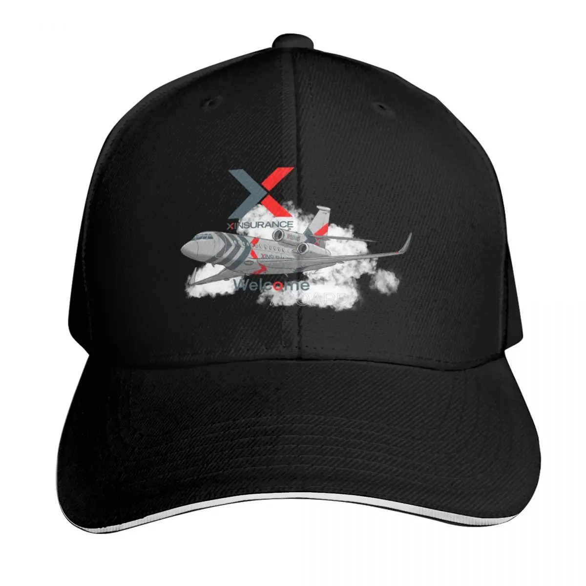 Dassault Falcon 900 EX Baseball Cap Vintage Retro Embroidered Lightweight Packable Gift for Him Her