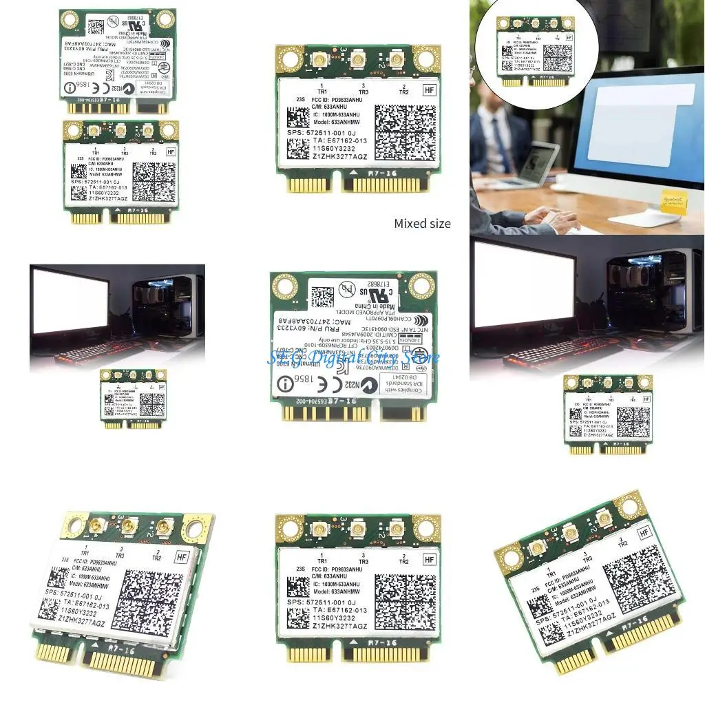 

U75B Wireless Card 2.4G+5G 450M+450M WIFI Card for Y460 Y560 Y470 Y570 X201