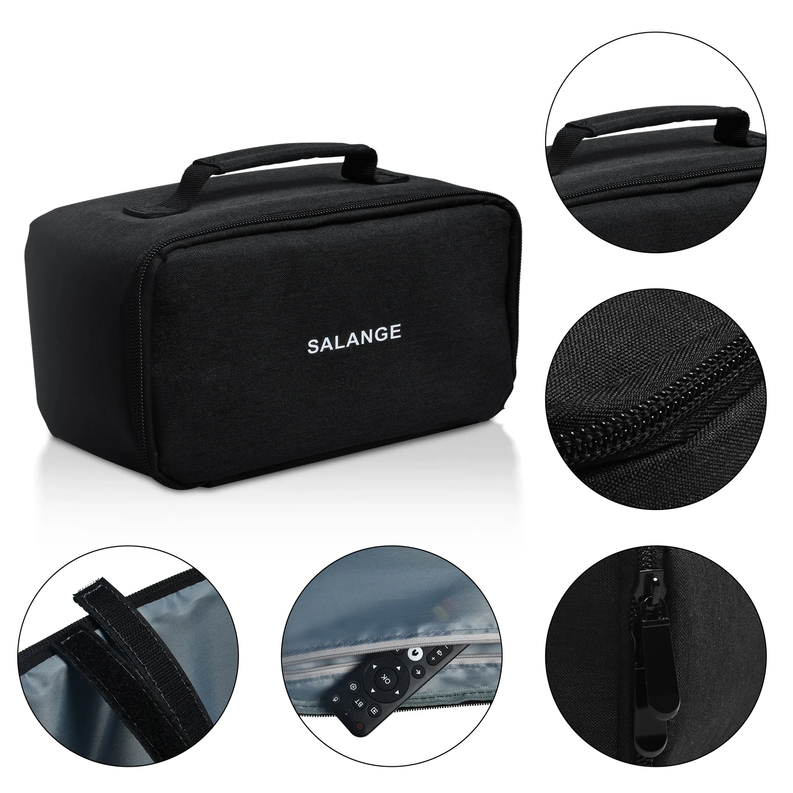 Salange Aufbewahrungstasche, Reise- und Projektortasche für Samsung, der Freestyle-Reißverschluss für HY320 HY300, Schutz-Tragetaschen