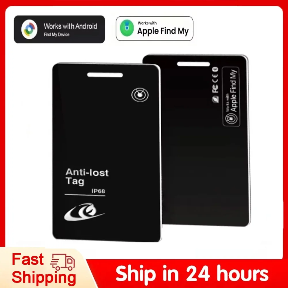 Ultra Thin Wallet Tracker Card for Apple/android Dual System Key Luggage Gps Locator Tag Work with Apple Find My Google Device