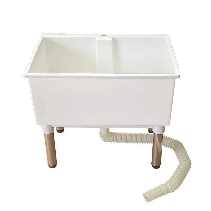Household plastic square small water rental room kitchen wash basin simple vegetable sink wash basin mop drain basin