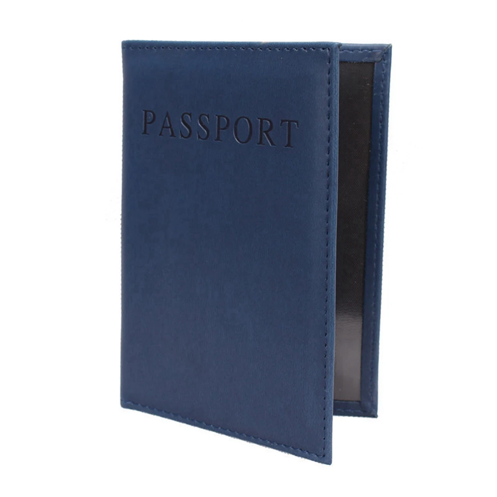 1 Piece Pu Leather Women Men Cover On The Passport ID Credit Card Holder Passport Cover Brand Unisex Travel Passport Holder