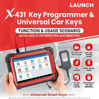 LAUNCH X431 Key Programmer 4 Keys Set IMMO Programming Tools work with X431 PAD V/ IMMO ELITE/IMMO PLUS /PROG 3
