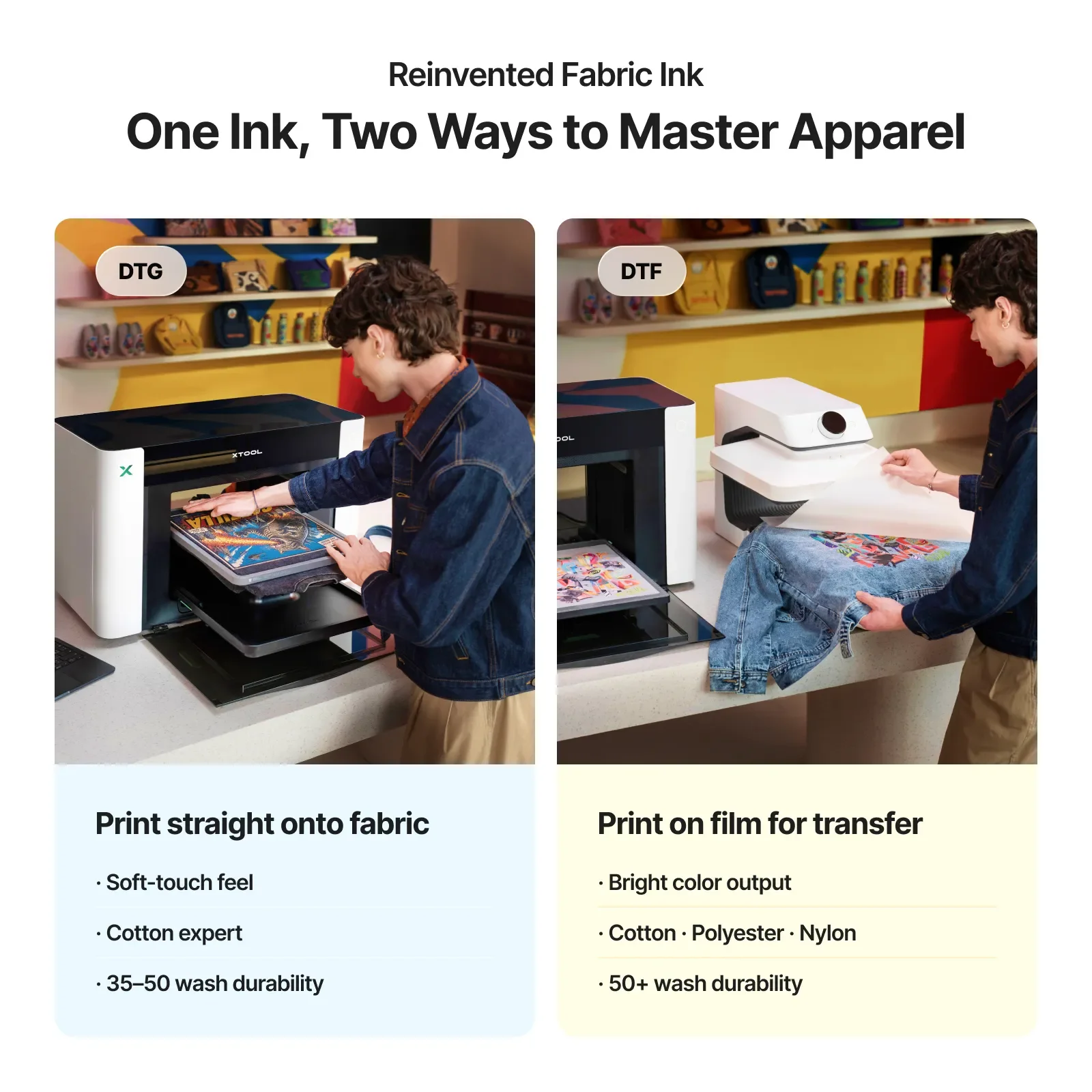 New Xtool 01 Omni Printer Digital UV Flatbed Printer With Multicolor UV Ink