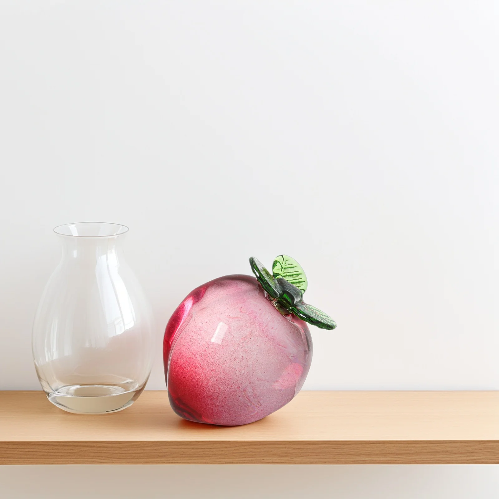 

Crystal Peach Artificial Fruit Decoration Realistic Peach Tabletop Ornament Decorative Home Kitchen Living Room Desk Accessory