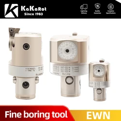 KaKarot EWN Fine Boring Head EWN20 EWN25 EWN32 EWN41 EWN53 EWN68 Adjustable Boring Drill Tool Holder Bore CKB1 2 3 4 5 6 LBK DCK