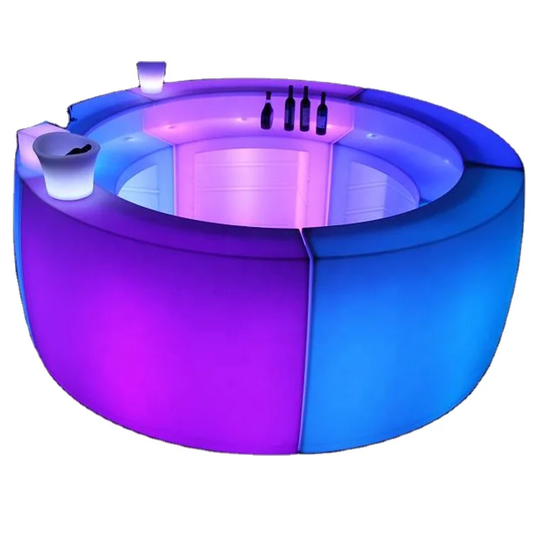 

LED Portable Bar Table Led Cocktail bar Event Furniture Mobile Led Bar Counter