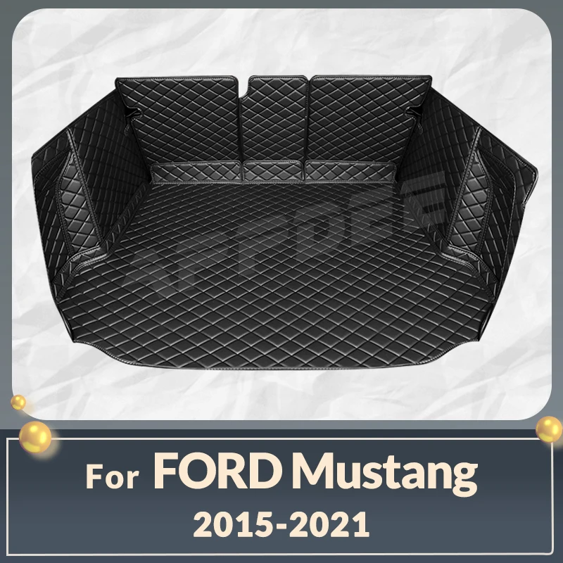 

Auto Full Coverage Trunk Mat For Ford Mustang 2015-2021 16 17 18 19 20 Car Cover Pad Cargo Liner Interior Protector Accessories