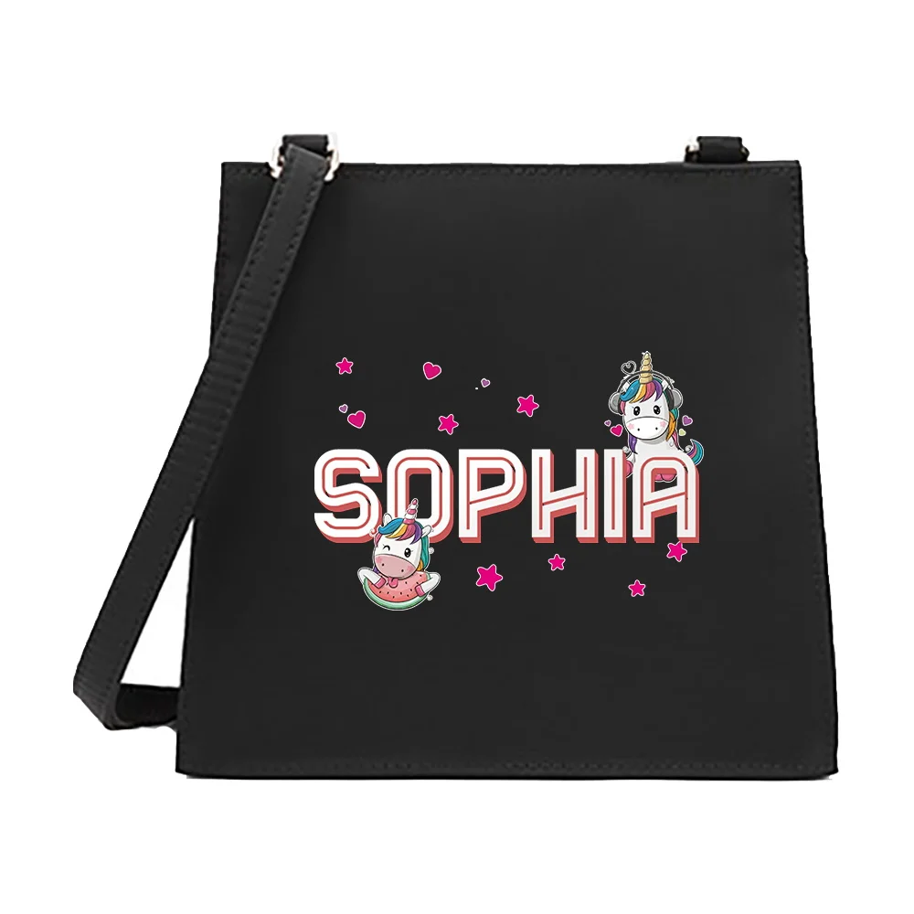 Personalized Customization Name Shopping Bag Handbag Fashion Shoulder Bag Commuting Crossbody Bag