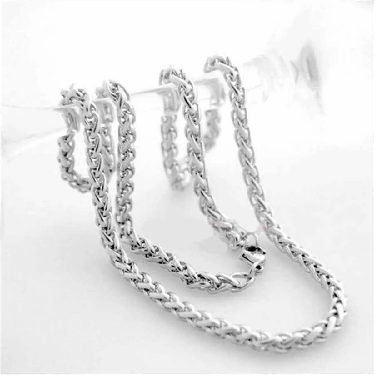 

【COUPON!】{0}4X Fashion Jewelry Stainless Steel Necklaces for Men Women Keel Chain Choker Necklace 3mm 24Inch