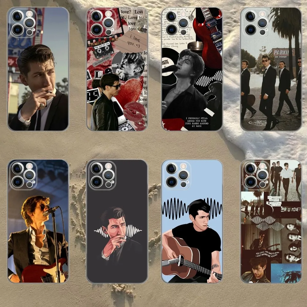 A-Alex-Turner  Phone Case For iPhone Apple 15,14,13,12,Mini,11,Pro,Max,Plus,X,XR,XS,8,SE,2020,Plus Transparent Cover