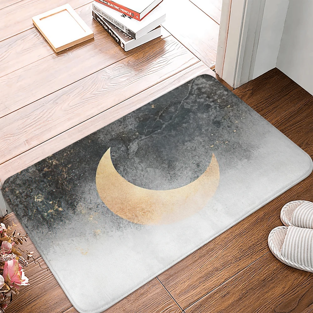 Golden moon Carpet Entrance Doormat Bath Floor Rugs Absorbent Mat Anti-slip Kitchen Rug for Home Decorative Foot mat