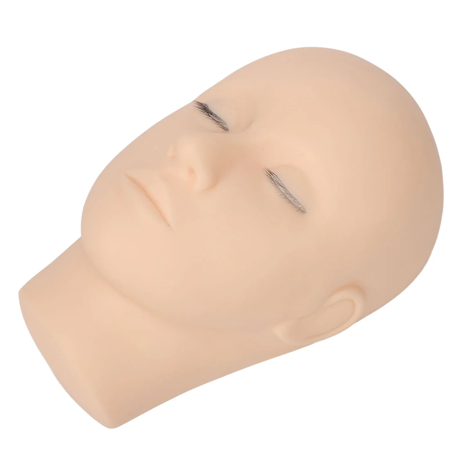Tattoo Accessories Eyelash Practice Head High Simulation Soft 3 Layers Lash Mannequin Head Multi Purpose High Density Silicone