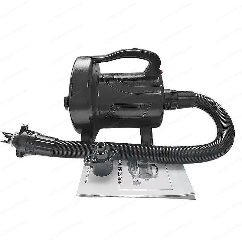 1200W Electric Air Pump for Assault Boat Rubber Boat Outdoor Portable Inflatable Pump Multi-Interface Drifting Boat Air Mattress
