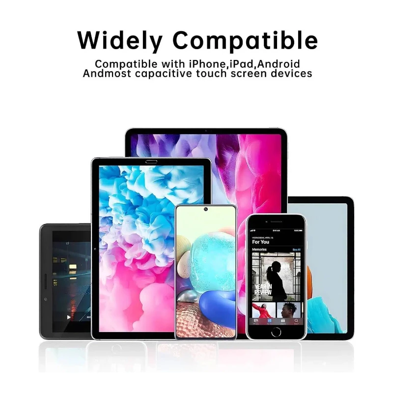 2-in-1 Stylus Pen High Sensitivity Disc Tip Rubber Tip Touch Pencil Suitable for Apple iPhone iPad Android Samsung Tablet Phone view 6